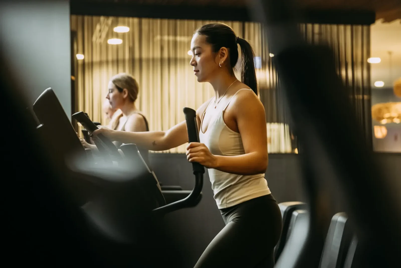 Person using cardio machine