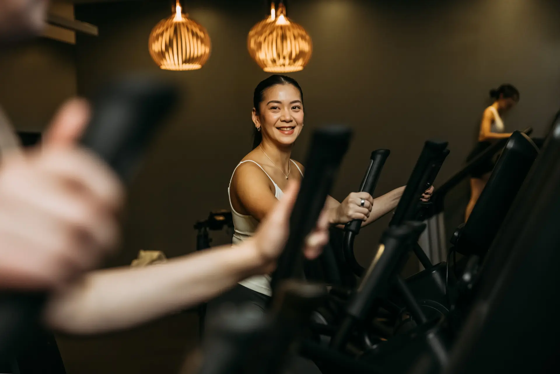Person using cardio machine